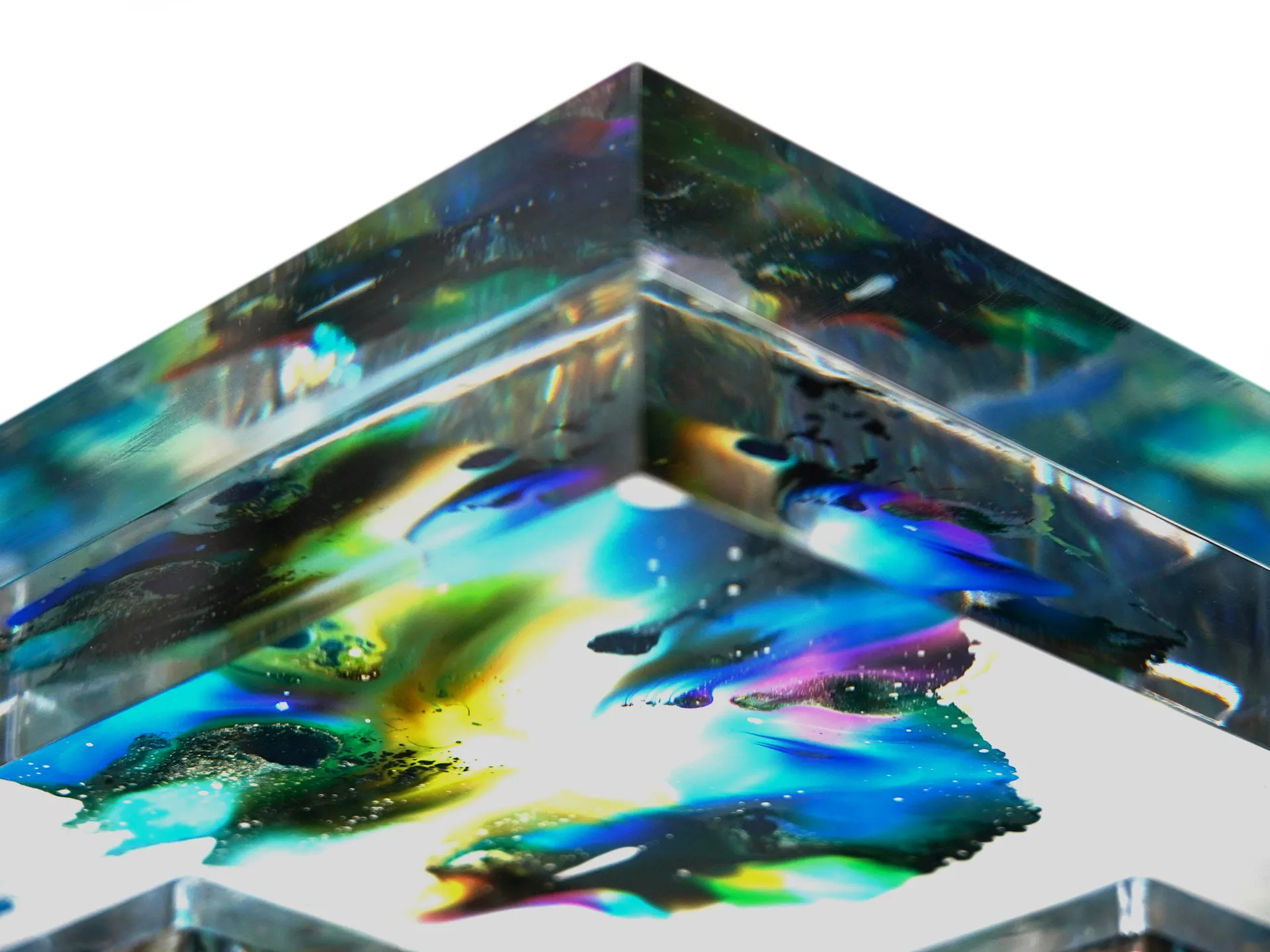 Sculpted Acrylic Prism Blocks