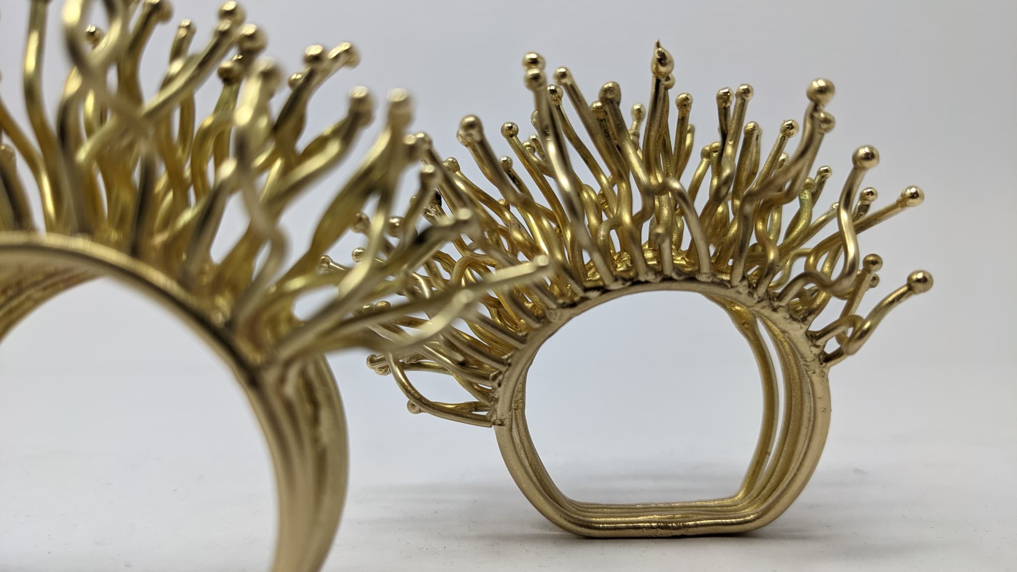Spun Brass Pin Sculptures
