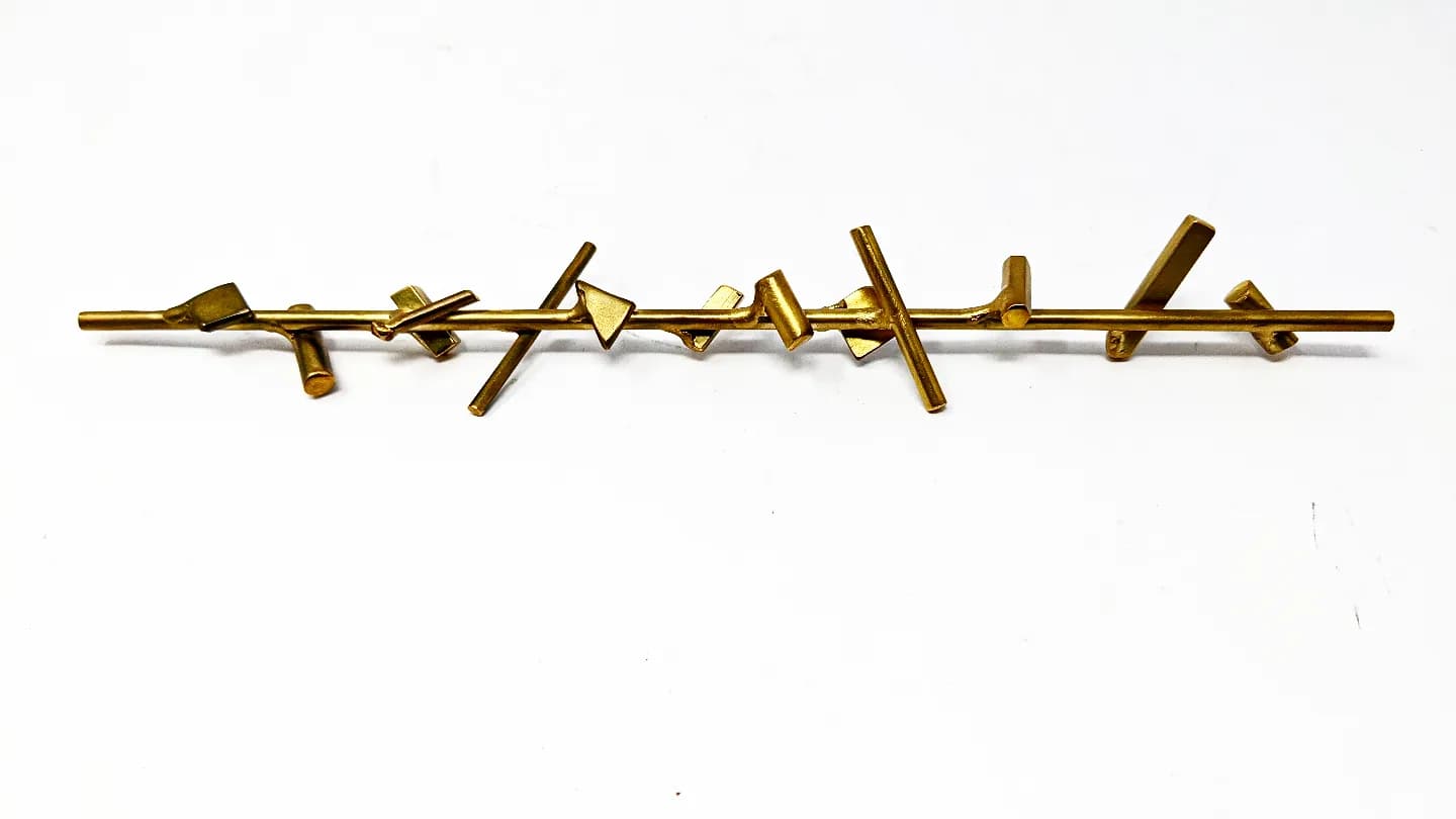 Polished Brass Bar Magnet
