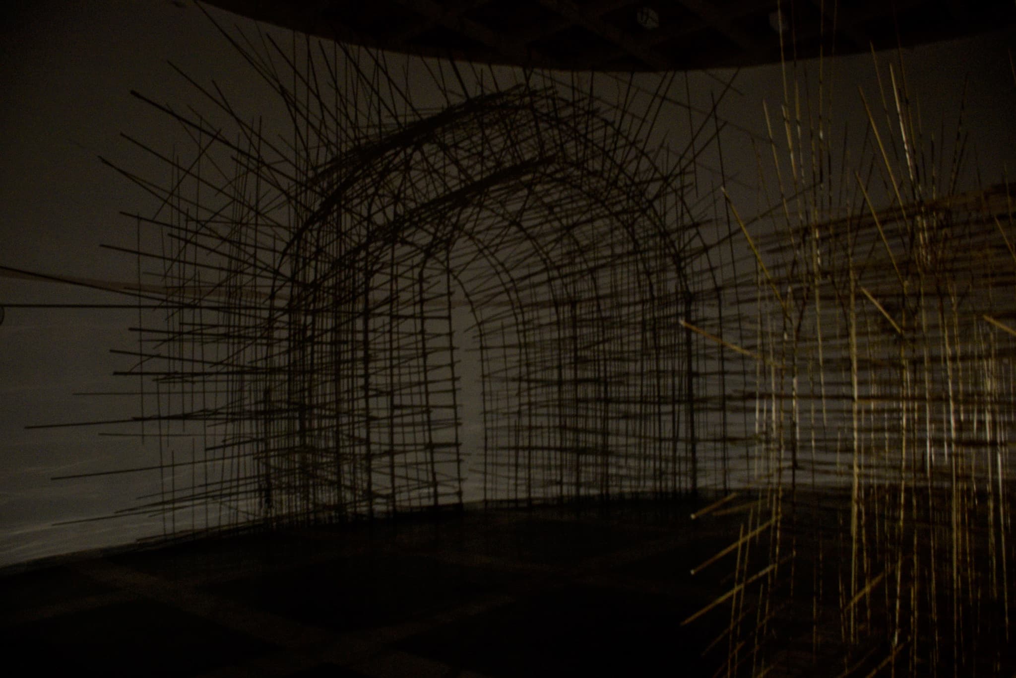 High-Vaulted Iron Lattice Tunnel